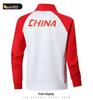 Unisex Chinese Team Casual Sports Three-Piece Set: Short Sleeve Polo, Stand Collar Top, Running Shorts.