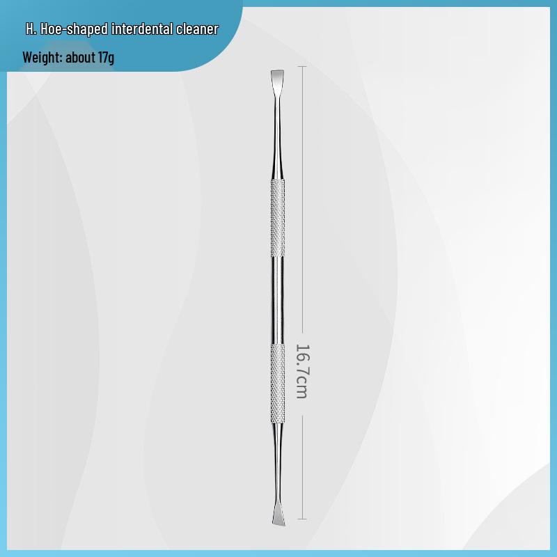 Dentist Tools Set: Stainless Steel Double-Ended Probe, Mouth Mirror, and Teeth Cleaning Kit