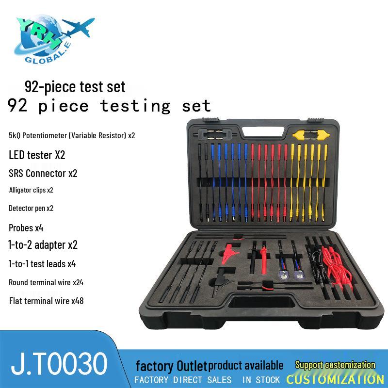 92-Piece Multifunctional Car Wiring & Circuit Tester for Automotive Diagnostics