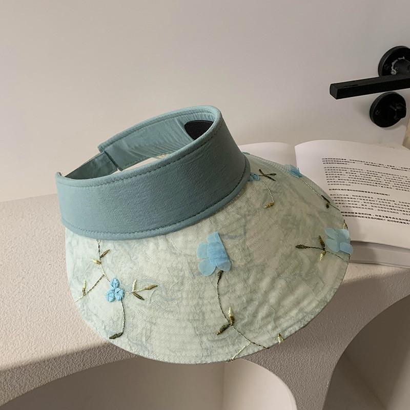 Embroidered Wide Stylish Brim Sun Hat For Women And Men Perfect For Summer Beach Vacations