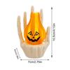 Halloween Spooky Lamp Decoration Lighting Up Skeleton Hand with LED Light Bulb for Indoor and Outdoor Home Decorations
