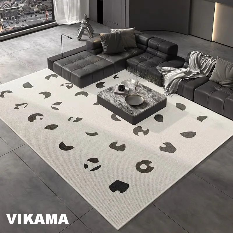 Velluto di Cristallo Moderno Semplice Tappetino per Divano da Camera da Letto Tavolino Tappeto di Grande Area Tappeto Resistente allo Sporco ad Asciugatura Rapida Lusso Leggero