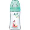 Anti-colic Bottle - Dodie - 270 Ml - Round Teat - 0-6 Months - 3 Speeds - Flow 2 - Green