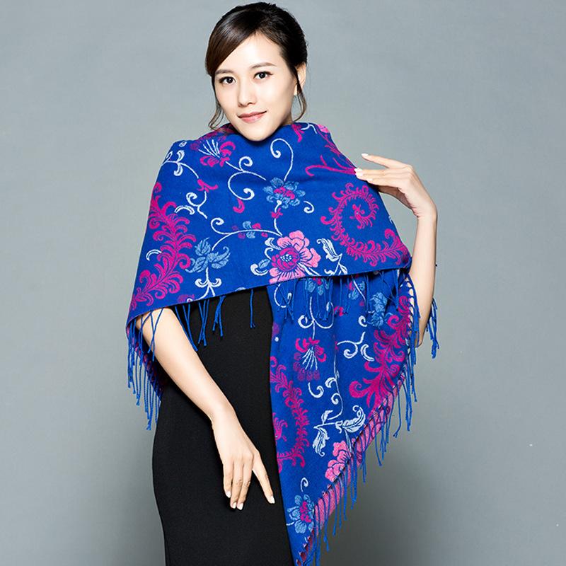 Écharpe en cachemire et mohair pour femme, couleur unie, polyvalente, simple, imitation pompon, chaude, 140 x 140 cm, nouvelle collection automne et hiver