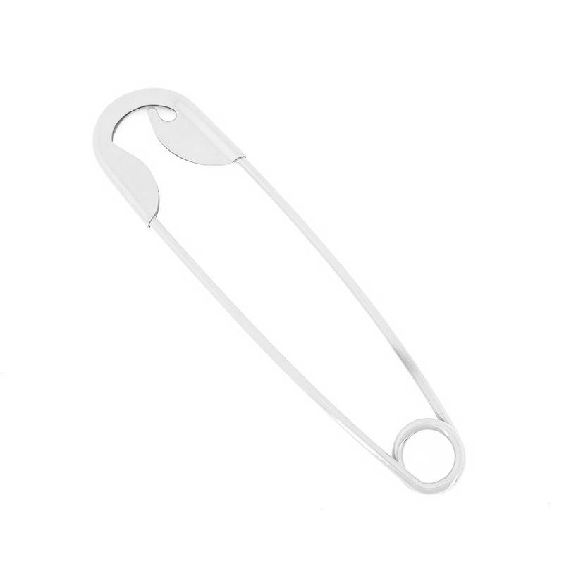 Large Safety Pin Metal Hair Claws Shiny Polished Barrettes for Women Girls Elegant Updo Hairstyles Wedding Party Accessories