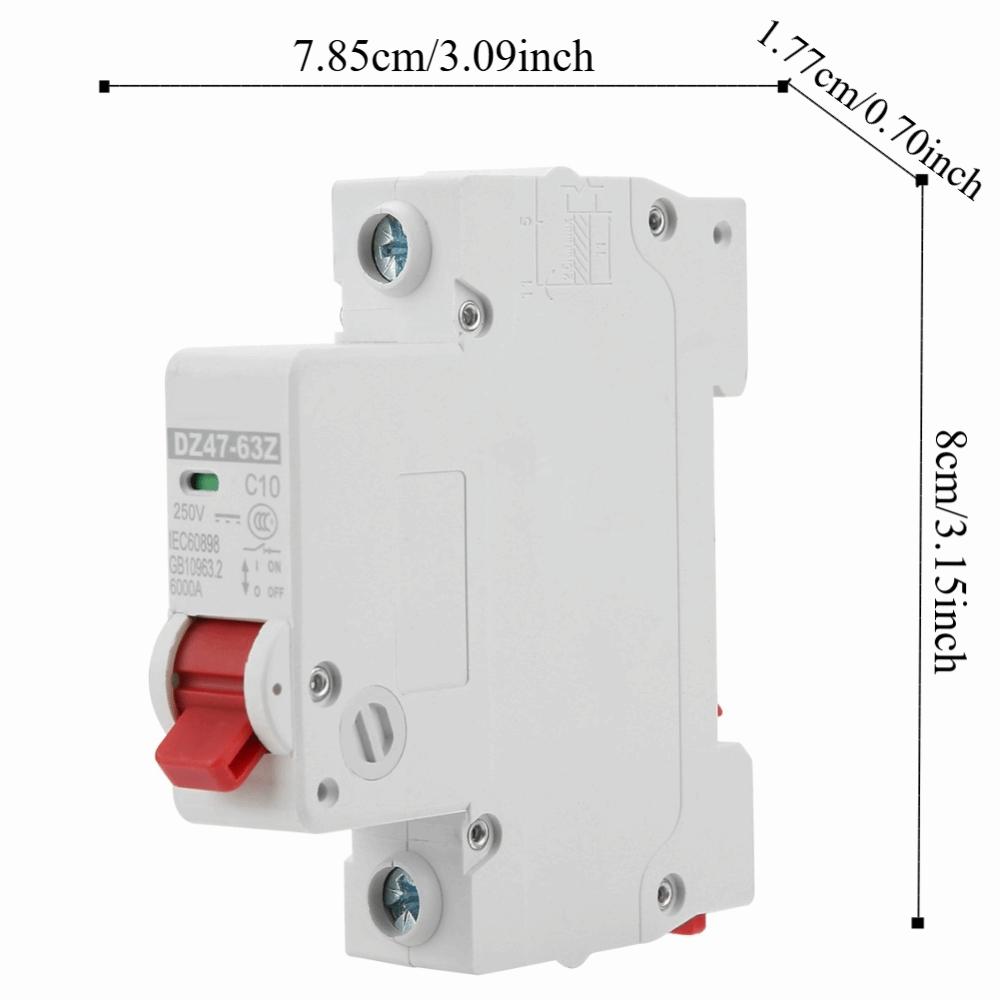 

10A/16A/63A DC Circuit Breaker DZ47‑63Z‑1P Leakage Circuit Breaker Leakage Protection 10A