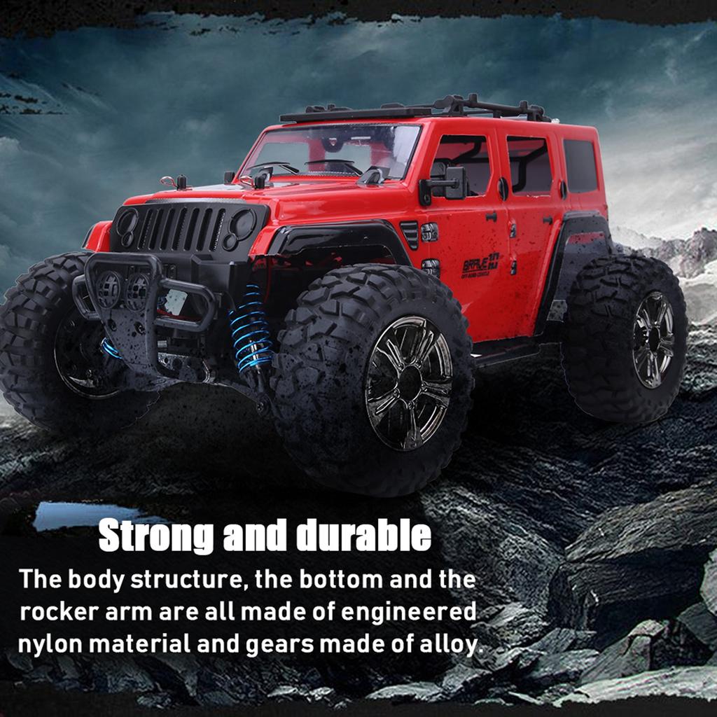 BG1521 1:14 Four Wheel Drive 2.4G 35Km H High Speed Off Road Remote Control Model Car(Red )