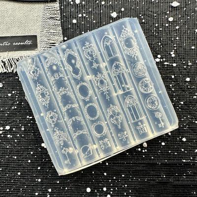 Mini Photo Frame Shape Silicone Nail Mold Nail Stamping Nails Diy Nail Salon Design Stereoscopic Manicure Art Tool