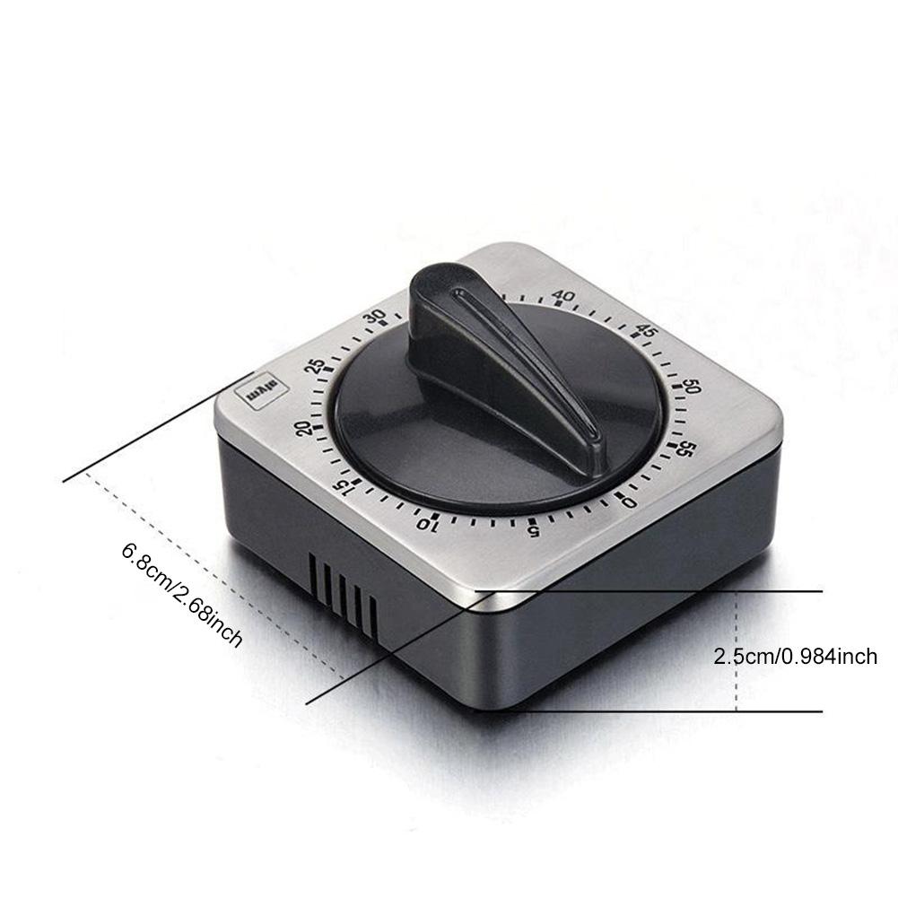 Kitchen Timers No Batteries Required Chef Cooking Timer Clock Magnetic Back Manual Countdown Timer for Home Cooking Baking
