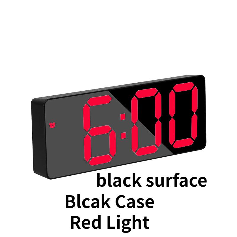 LED Electronic Alarm Clock Desktop Bedside Digital Watch Simple Style Bedroom Clock Desk Decoration Office Decorations