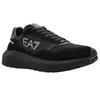 Emporio Armani EA7 Scarpe Casual Basse Punta Tonda Suola Spessa Tessuto Pelle Uomo sneaker Nero X8X186XK401D190