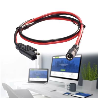 SAE-Stecker auf Buchse DC5.5x2.1mm Konverterkabel für Motorrad-Stromkabel 240W 20A Hohe Leistung