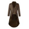 Slim-Fit Tuxedo Jacket Lapel Long-Sleeved Retro Dress Jacket Medieval Style Suit Jacket Festive Parties Wear