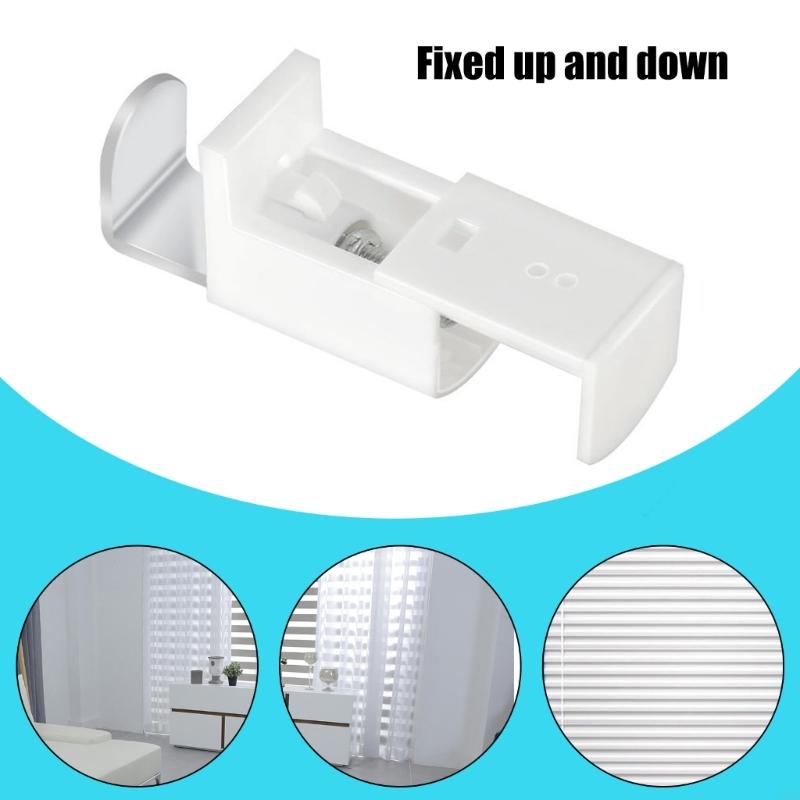 62KD 4Pcs Pleated Blind Bracket Fixing Clip Accessories L-Shape Roller Curtain Clamp