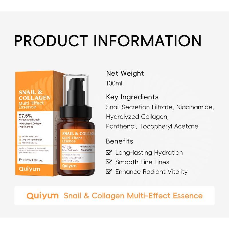 Snail Collagen All in One Serie, Hautpflege Set 3 Stück