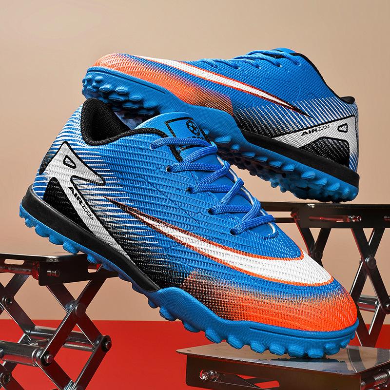 2025 new children's football shoes boys and students girls broken nails Velcro casual game sports shoes