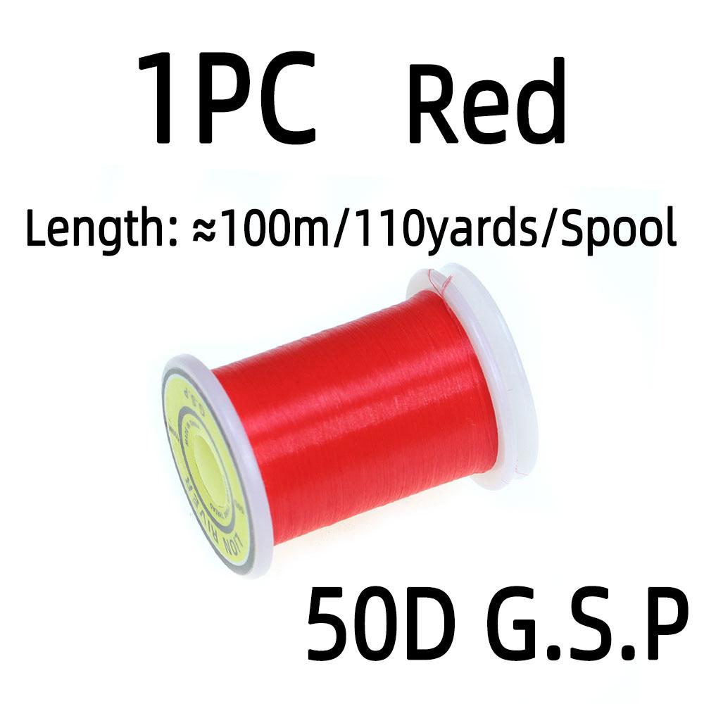 

100 м/катушка 50D GSP мушки полиэтиленовая нить мулине высокая прочность вязание леска для маленьких мушек нимфы форель рыболовные приманки красный