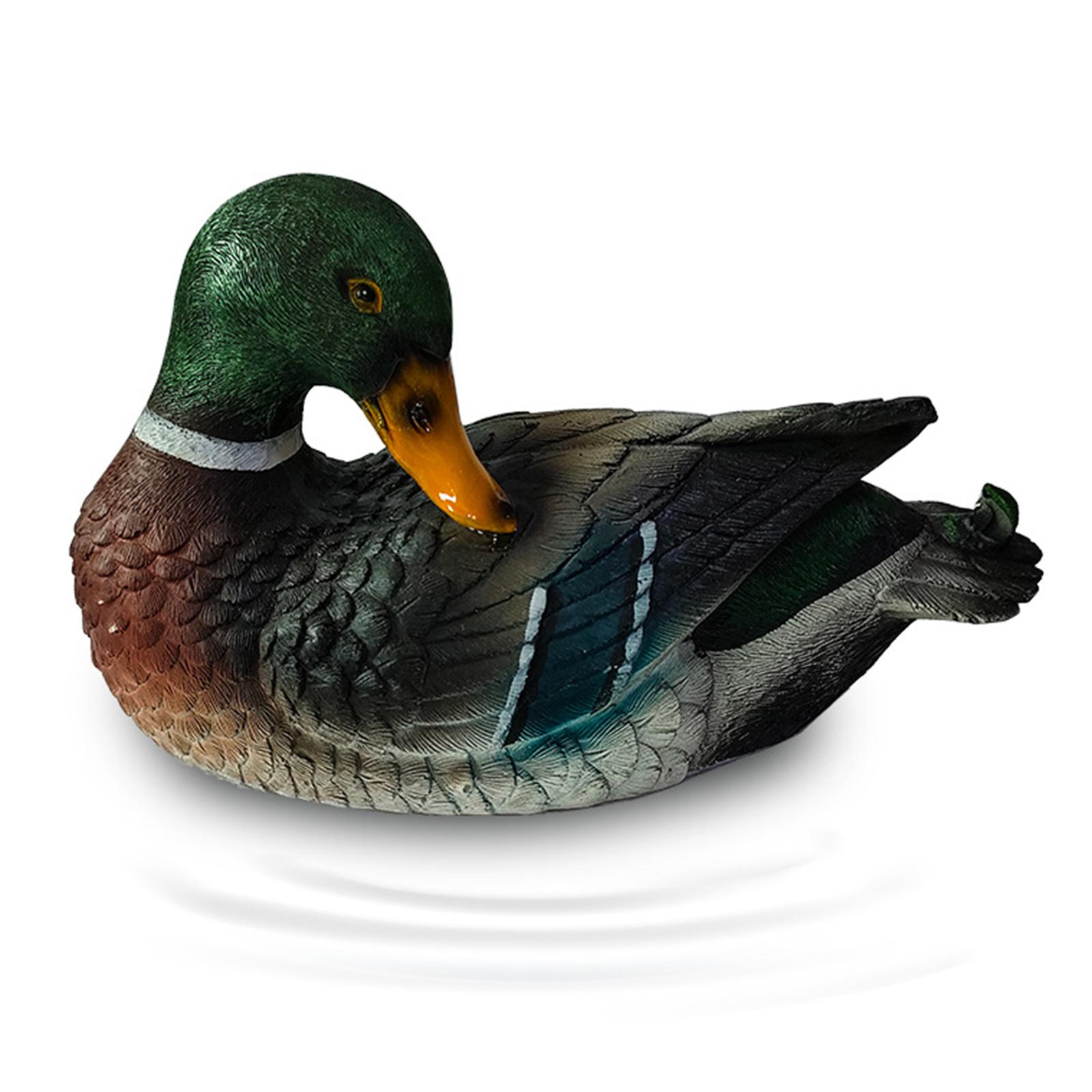 

Adorable Resin Animal Mandarin Duck Floating Decoy Pool Pond