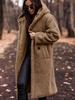 Long Plush Fleece Coat for Women, Soft Warm Winter Outerwear, Multiple Colors Available