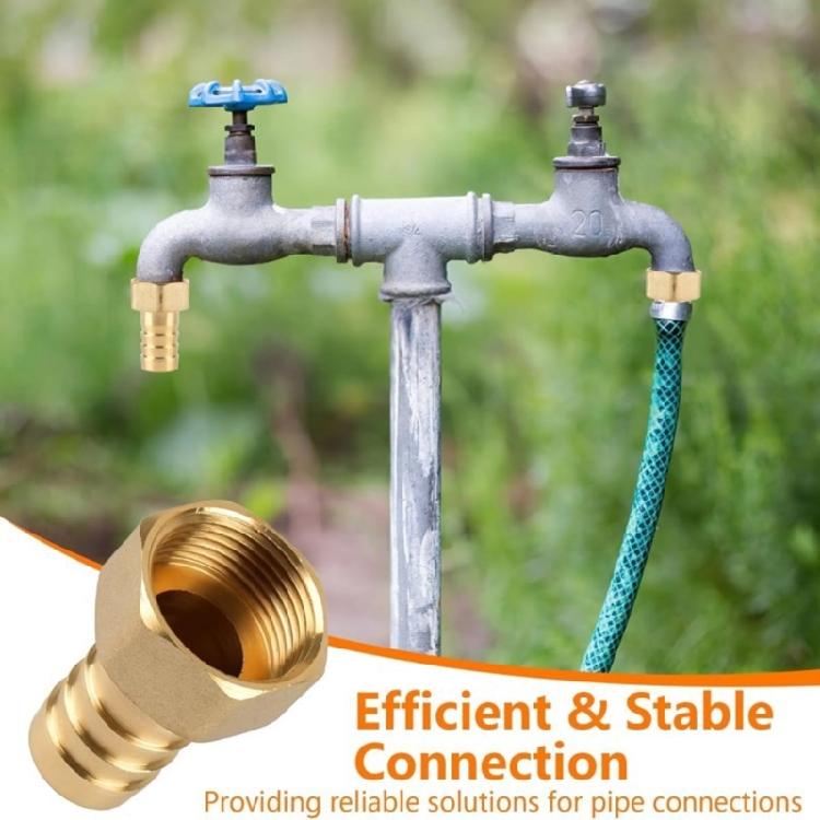 Brass 3/4 Inch Hose Connector Set With Double Sealing Rings Hexagonal Nut Design Corrosion Resistant For Water Gas Oil Pipelines 2 Pack