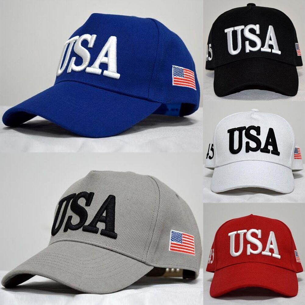 Usa Trump President Hat Make America Great Again Us Flag 5color Cap Cap Baseball