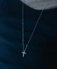 Pearly More Cubic Cross Pendant Long Necklace_Pm26N015Ss