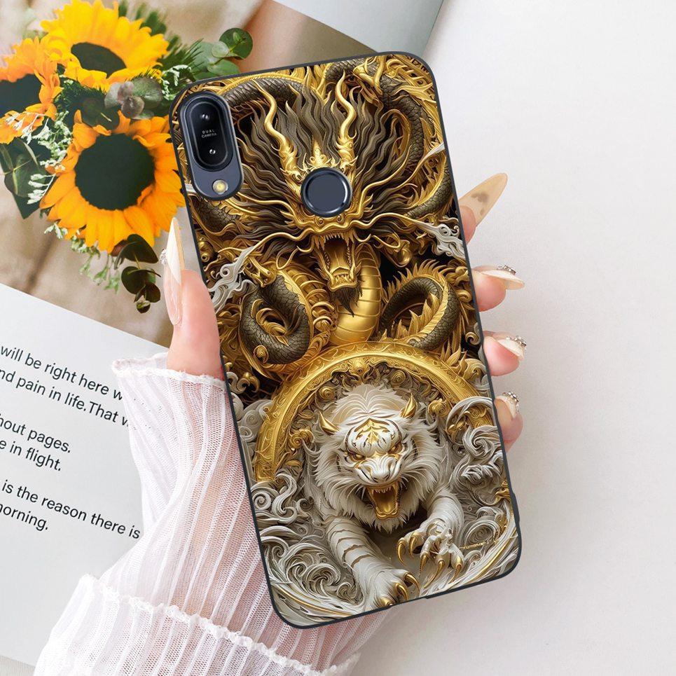 Cartoon Cat Dragon Painting Casing For ASUS Zenfone Max Pro (M1) ZB555KL ZB556KL ZB601KL ZB602KL Cover Soft Silicone Phone Case