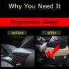 Leather Sponge Car Truck Center Armrest Heighten Pad Storage Bag