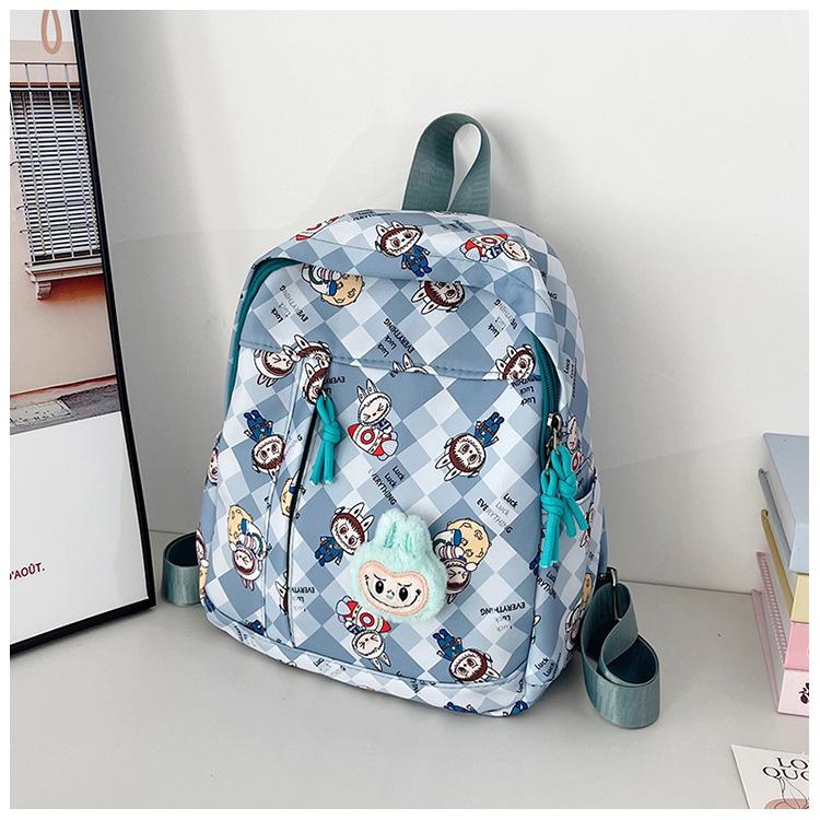 School bag children's 2024 new primary school backpack cartoon cute printing lightweight burden reduction backpack tide