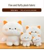 Soft White Kitten Plush Toy - Cute Cat Doll & Children's Sleeping Pillow