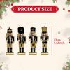 4 Pieces Christmas Nutcracker Hanging Ornaments Gift Arts Crafts Creative Wooden