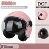 Certified Protective Helmet Safety Helmet Motorcycle Open Face Helmet Retro 3/4 Helmet Cruise Casco Casque Moto Men Women