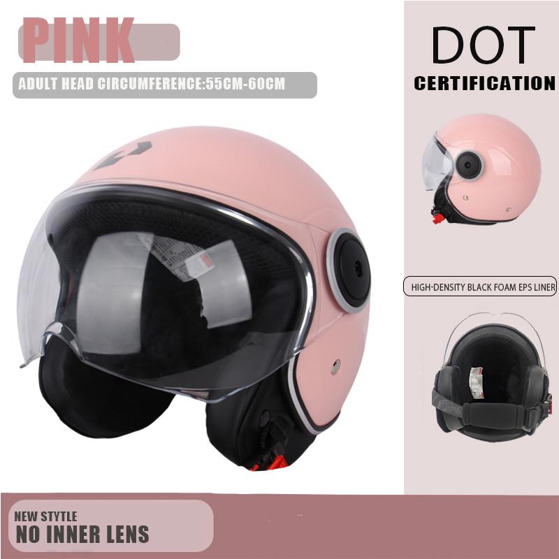 Certified Protective Helmet Safety Helmet Motorcycle Open Face Helmet Retro 3/4 Helmet Cruise Casco Casque Moto Men Women