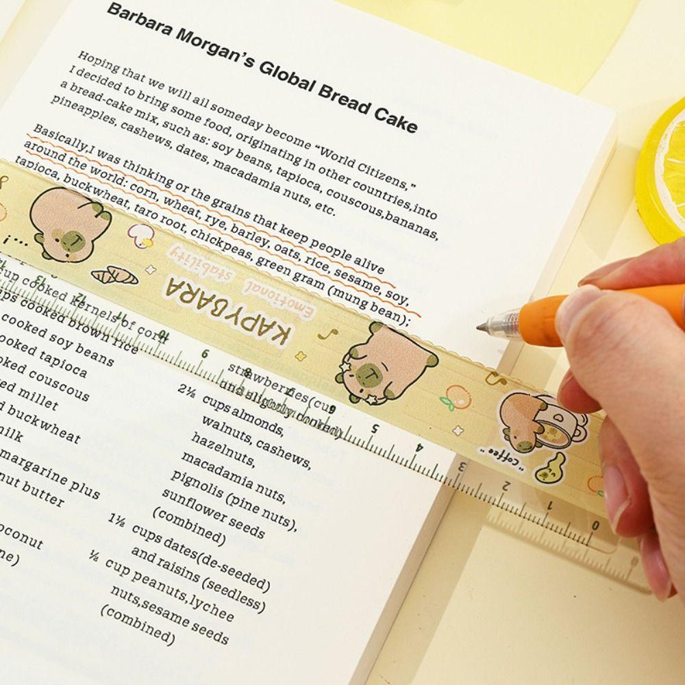 Set 4 buc/set Riglă Moale Acrilică Articole de Birou Riglă Dreaptă Set Creativ Pătrat Drăguț