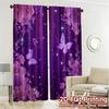 2D Flat Printing  JIT 2pcs   Curtains (Without Rod) Butterfly Bliss Popular Curtains&Drapes Versatile Polyester Fabric Curtains