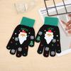 And Autumn Women Knitted Gloves Santa Claus Printed Christmas Kids Mittens Full Fingers Gloves