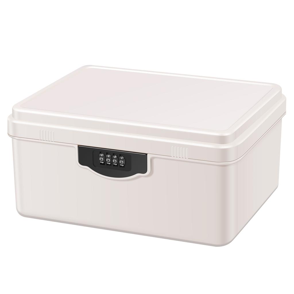 Boîte de sécurité à mot de passe numérique Boîte de verrouillage pour médicaments Portable Passeport Documents Argent Bijoux Confidentialité Sécurité Organisateur Étui