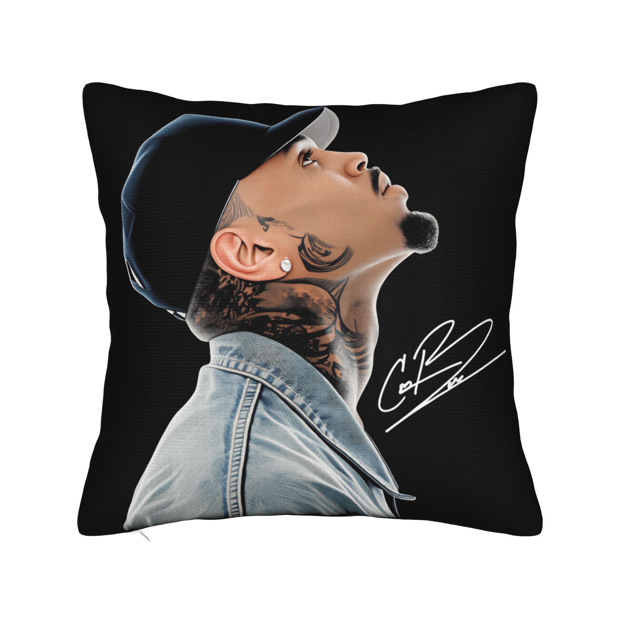 

B-Brown Breezy Bowl XX Pillow Cover Design Cushion Cover Funny Pillow Case For Sofa Couch Bed Living Room 12x12Inch
