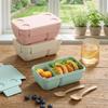 Wheat Straw Meal Container 960/1250 Ml Food Container Portable Lunch Container  Travel