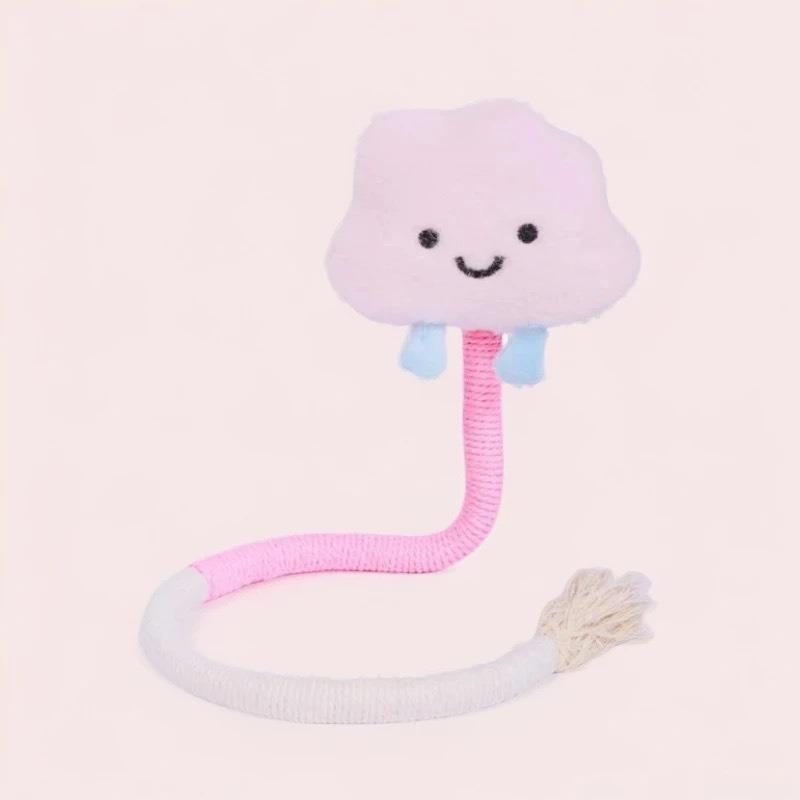 Cute Cartoon Crocodile Plush Catnip Cat Toy Chew Rope Teeth Grinding Cat Teaser