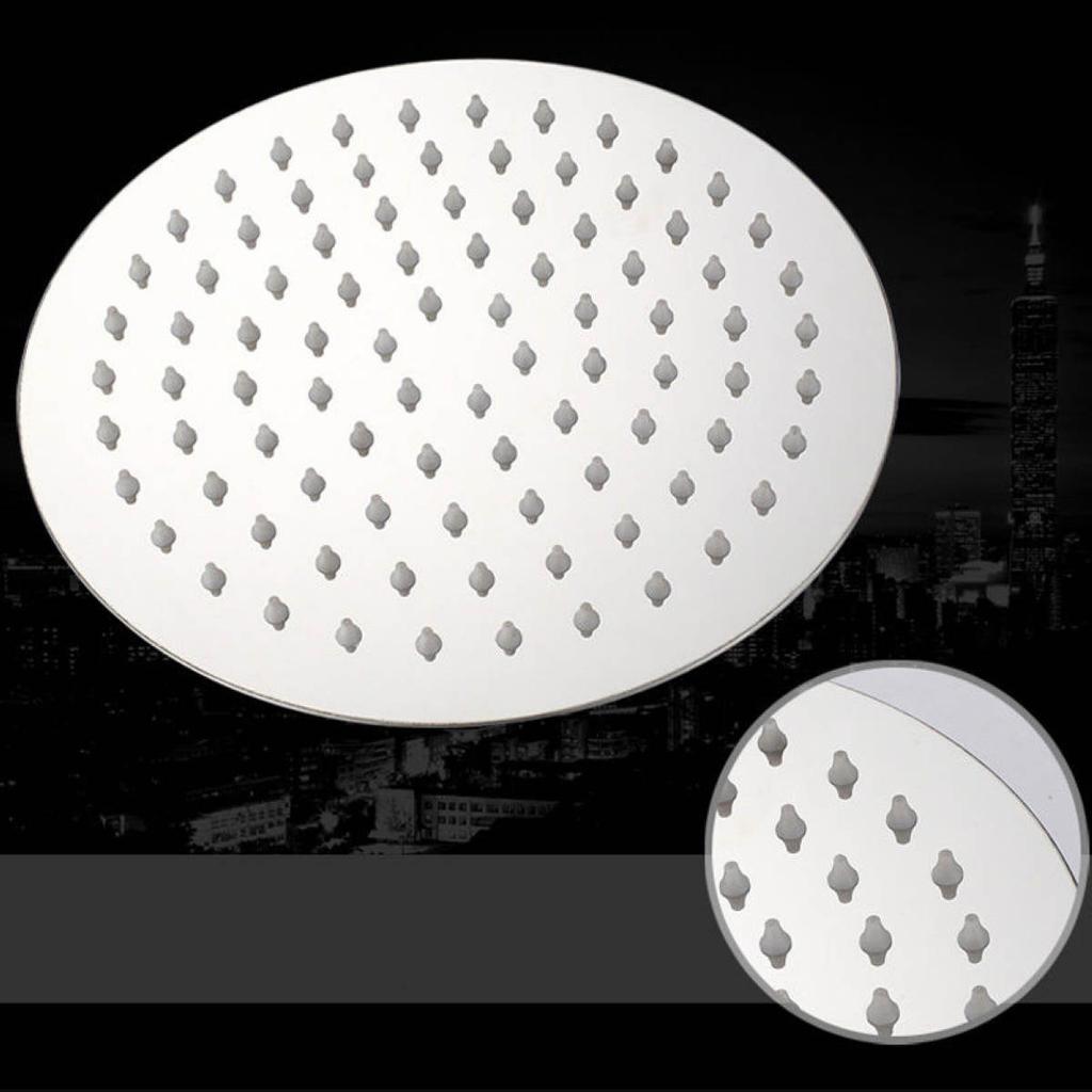 8‘’ Round Stainless Steel Rain Shower Head Rainfall Bathroom Chrome Sprayer New