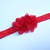 Korean Chiffon Flower Baby Girl Headband - Elastic, Solid Color, Princess Style