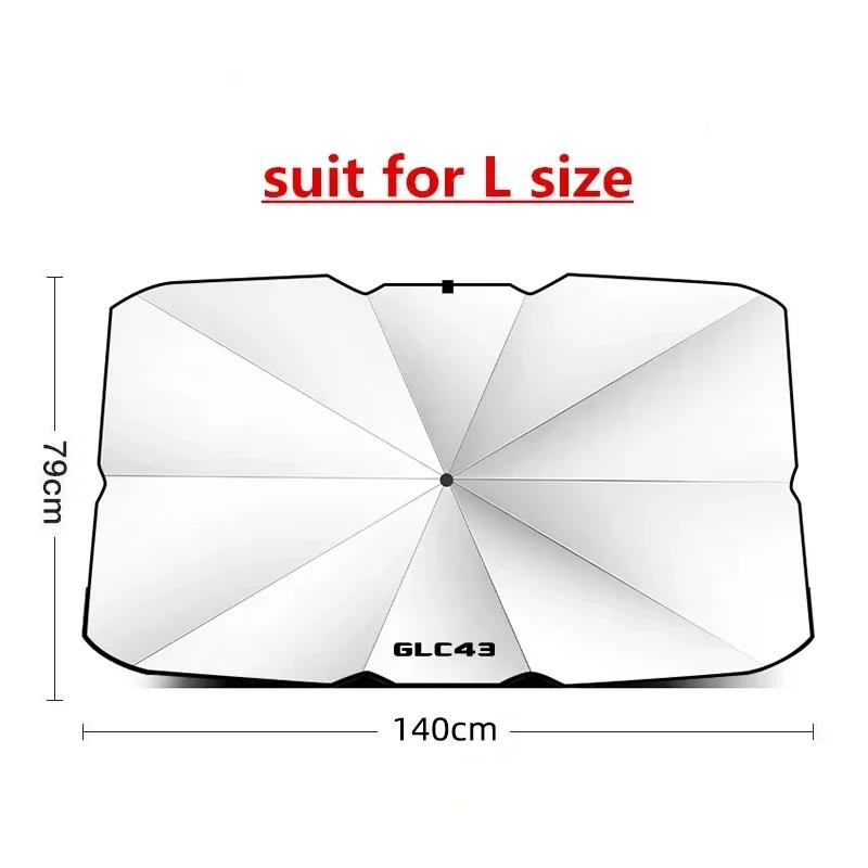 GNXH4 Car Insulated Windshield Sunshade for Mercedes Benz G63 G350d G500 GLA GLA43 GLB GLC GLC43 GLE GLK GLE GLS 63 Car Sunshade