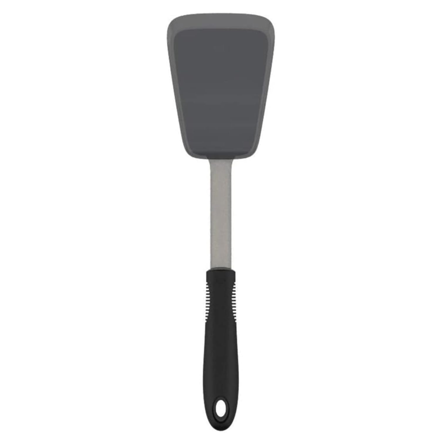 OXO Silicone Heat Dishwasher Black Turner/Spatula, Resistant, Non-Slip, Safe,