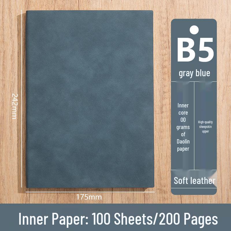 Personalized A5 Soft Leather Notebooks with Logo Printing: Custom Covers & Pages for Office Use