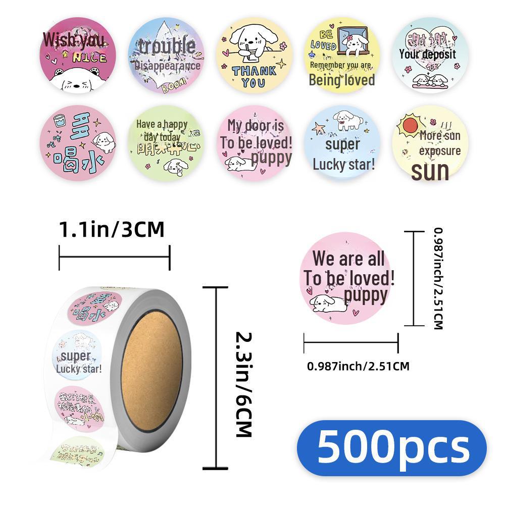 

500 листов/рулон декоративных наклеек с точками для герметизации и поделок