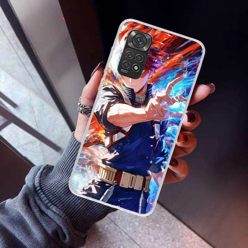 Todoroki Shoto MHA My Hero Phone Case For Xiaomi Redmi Note 10 11 12 13 14 15 Pro Plus 11S 12S 14S 11T 11E 10S Soft TPU Back Cov