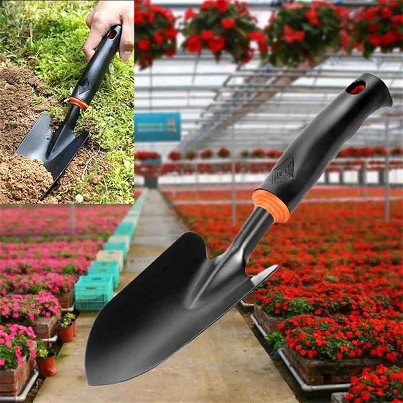 Soft Rubber Non-Slip Handle Garden Shovel for Transplanting Weeding Moving & Leveling Digging And Planting Hand Shovel