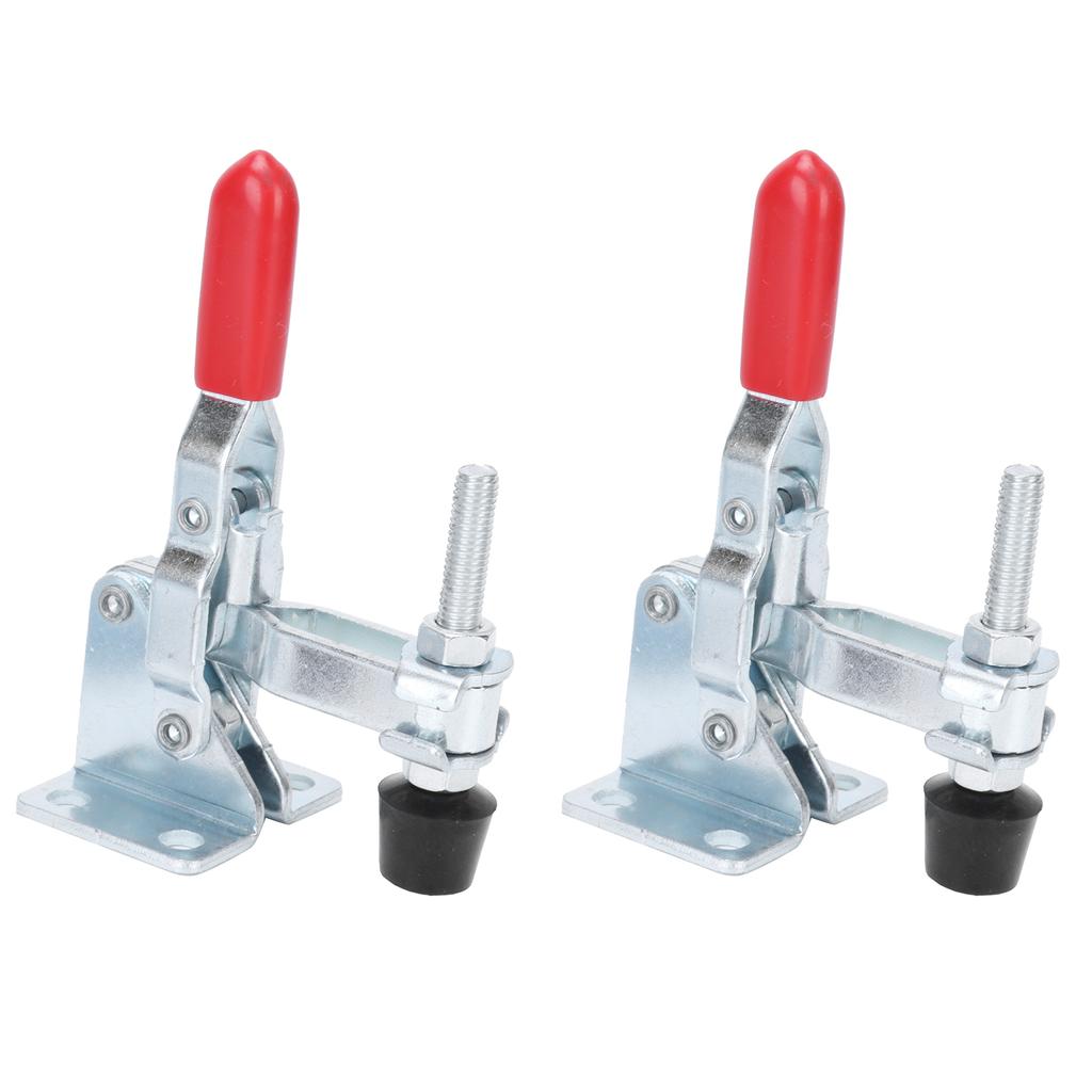 2 Set Toggle Clamps Hold Down Anti Slip Hand Tool Quick Release Welding Clamp Fixture