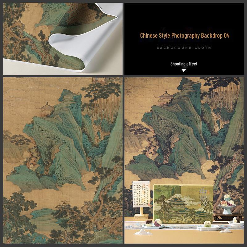 Large Chinese Retro Still Life Background Cloth for Photography